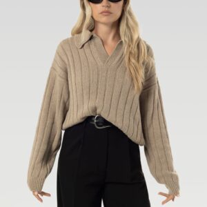 Henry Villa-Kashmir Neule Beige