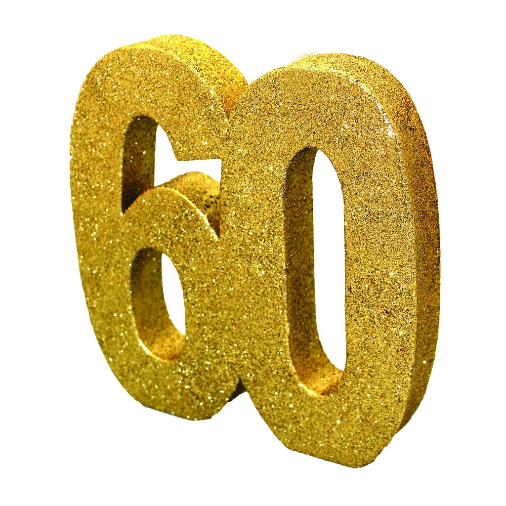 Pöytäkoriste, nro 60, Kulta-glitteri