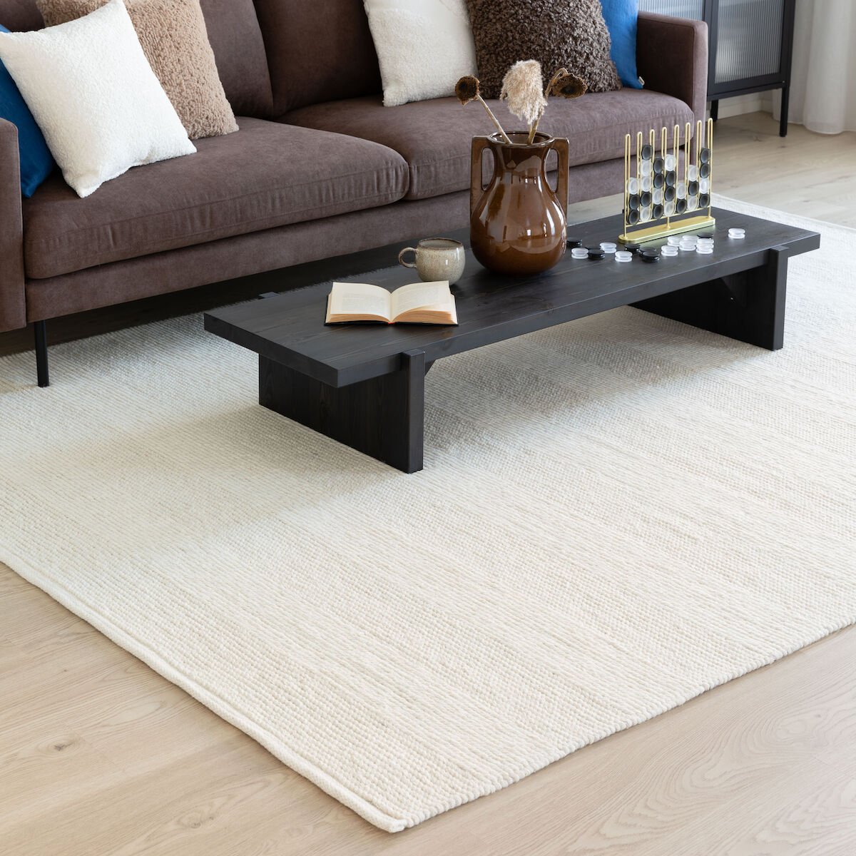 Haave villamatto 160x230 cm luonnonvalkoinen