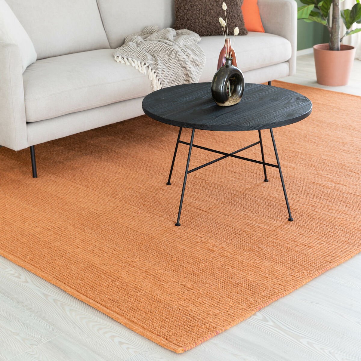 Haave villamatto 160x230 cm poltettu oranssi