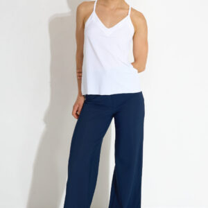 Harmony Rib Strap Top White