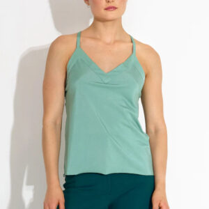 Harmony Glow Strap Top Green