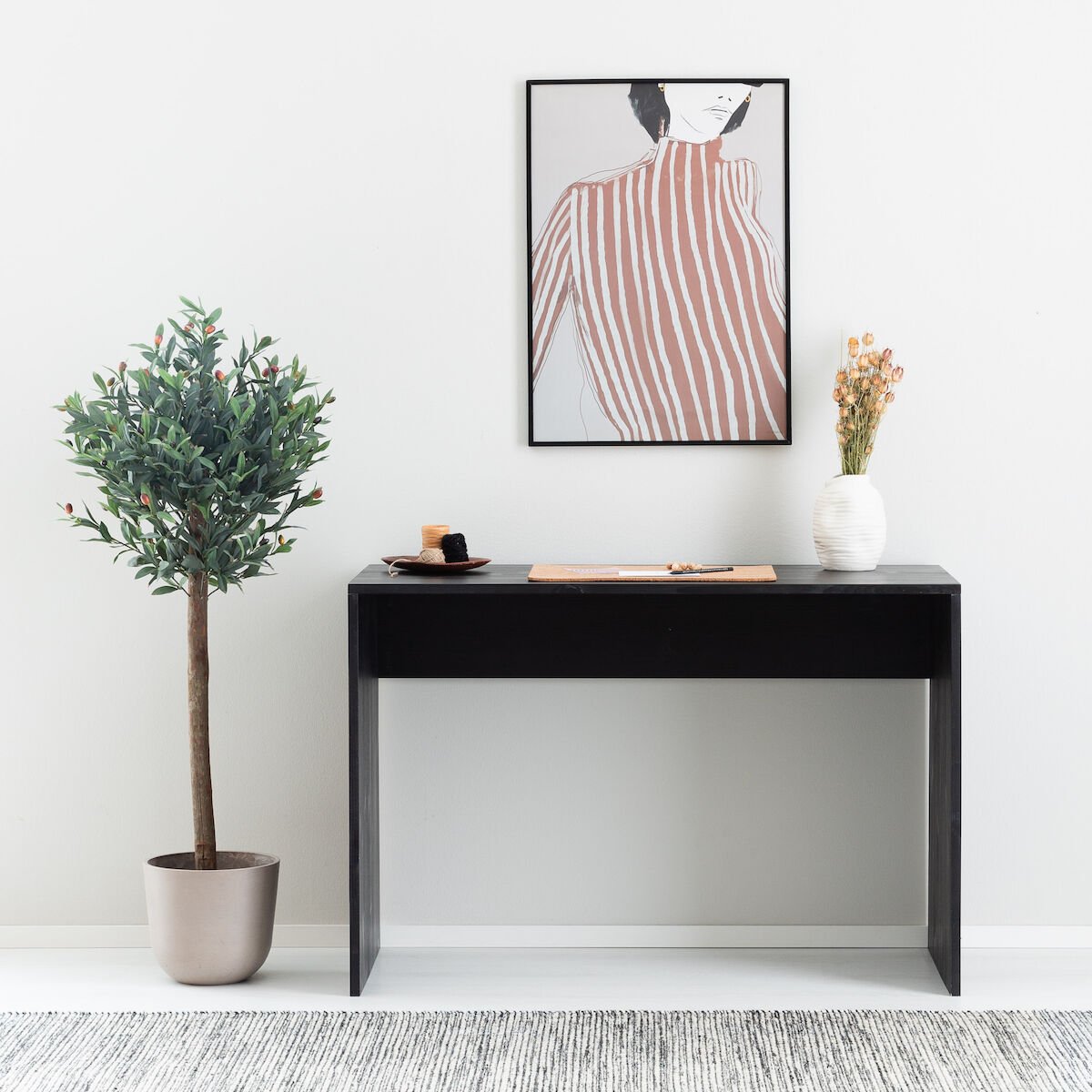 Havu työpöytä 110x50 cm hiili
