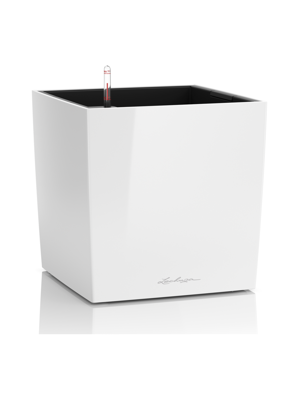 Cube premium 50 valkoinen altakasteluruukku pyörillä ∅50x50cm korkeus50cm