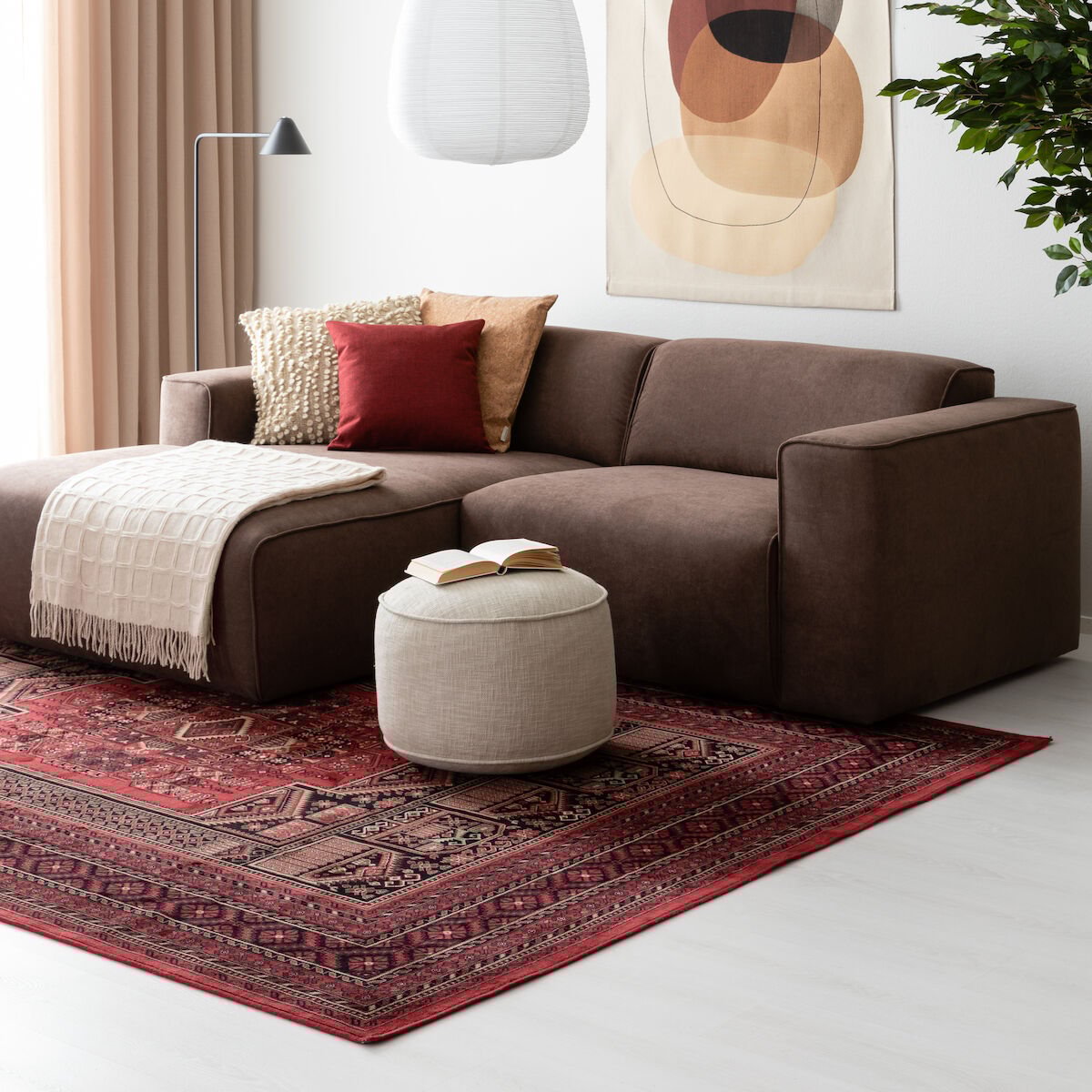 Herati matto 200x290 cm punainen