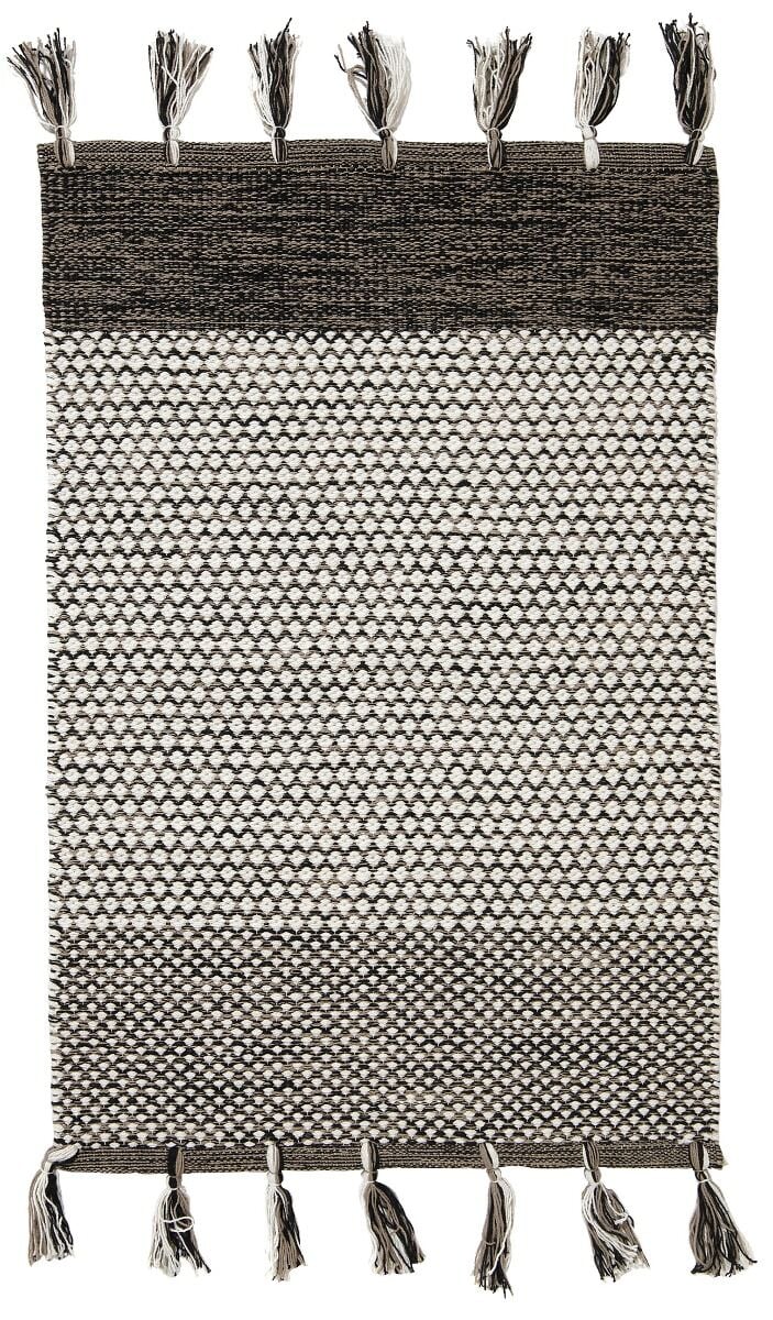 Hilla puuvillamatto 80x200 cm musta
