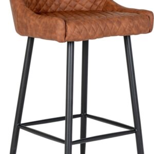 House Nordic Dallas baarituoli PU vintage ruskea