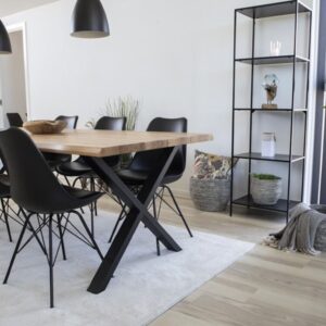 House Nordic Toulon-Oslo 6-hengen ruokailuryhmä öljytty tammi/musta