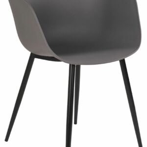 House Nordic Roda tuoli harmaa, mustat jalat