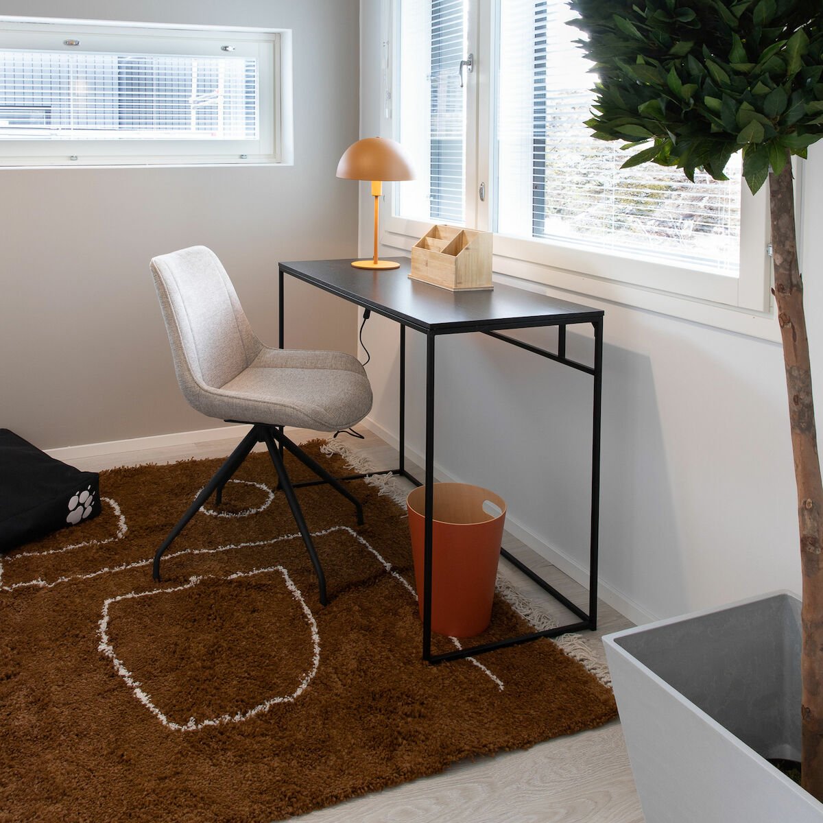 House Nordic Vita pöytä musta 100x45 cm