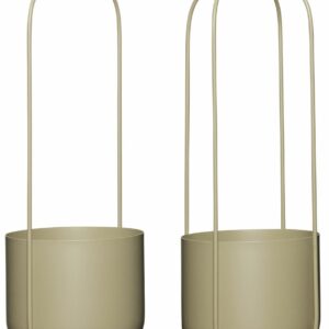 Hübsch Lotus roikkuvat kukkatelineet 2 kpl khaki
