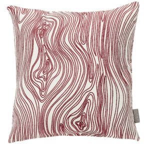 Hübsch Structure koristetyyny 45x45 cm pinkki/valkoinen