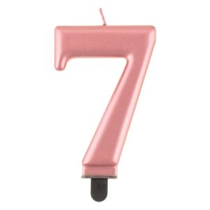Numerokakkukynttilä - Ruusukulta-7