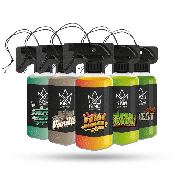 Ilmanraikastin King Carthur Air Freshener Bottle, Kaikki viisi tuoksua