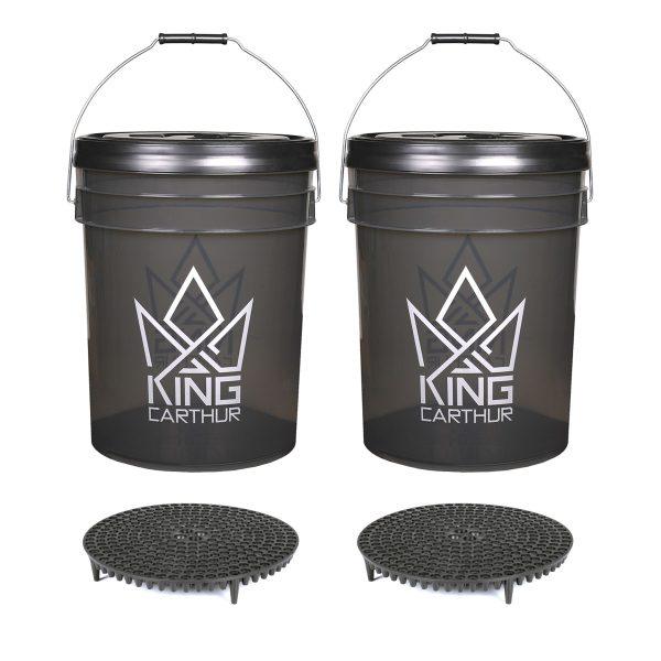 Pesuämpäri King Carthur 20 L + Kansi, 2 kpl + Hiekanerotin