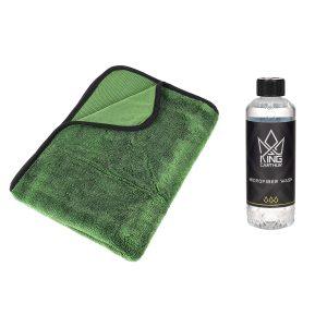 Kuivausliina King Carthur Green Jade, 1 kpl + Mikrokuituliinojen pesuaine