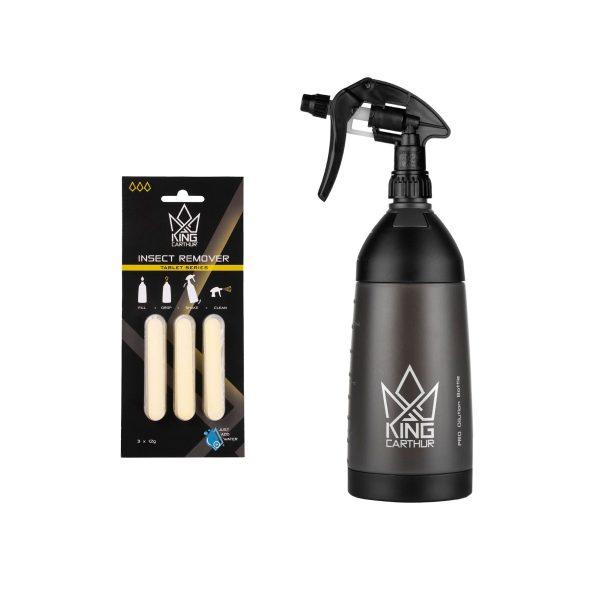 Hyönteistenpoistoaine King Carthur Insect Remover Tablet, 3 kpl, Pesuainetabletit + Sumutinpullo