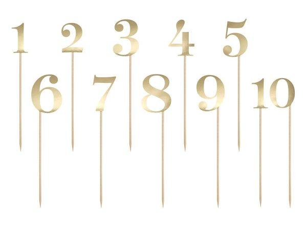 Numerotikut 1-10 Kulta