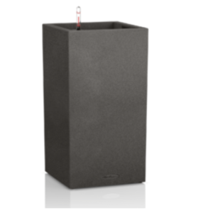 Canto  stone   musta altakasteluruukku  40x40cm, korkeus 76cm + rullalevy