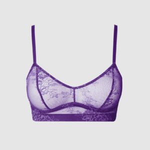 Floral Lace Balconette Lilac