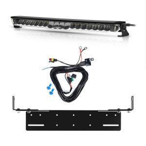 Lisävalo Lazer Glide Elite - Kaareva / 52 cm / 130W / Ref. 12.5, 1 kpl - Täydellinen setti