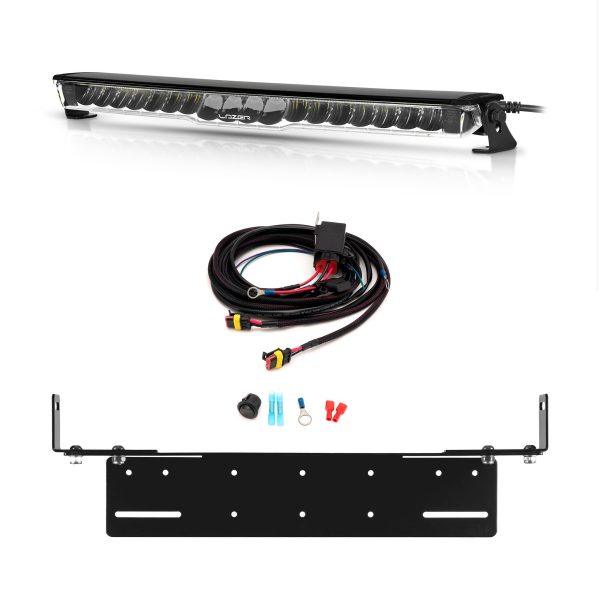 Lisävalo Lazer Glide PL - Kaareva / 52 cm / 120W / Ref. 12.5, 1 kpl - Täydellinen setti