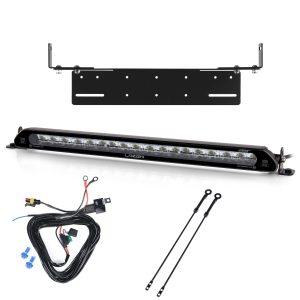 Lisävalo Lazer Linear 18 Elite (Double E-Mark) - Suora / 53 cm / 130W / Ref. 2 x 25, 1 kpl - Täydellinen setti uppoasennustelineellä