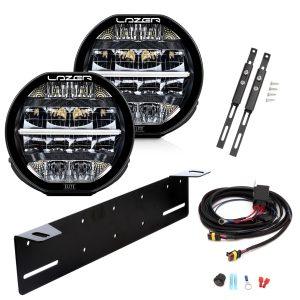 Lisävalo Lazer Sentinel 7 Elite Parklight - Pyöreä / 18 cm / 116W / Ref. 12.5, 2 kpl - Täydellinen setti
