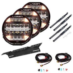 Lisävalo Lazer Sentinel 9 Elite Parklight - Pyöreä / 23 cm / 145 W / Ref. 20, 3 kpl - Täydellinen setti
