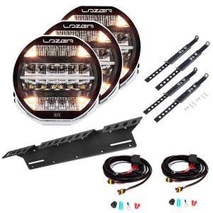Lisävalo Lazer Sentinel 9 Elite Parklight Valkoinen - Pyöreä / 23 cm / 145W / Ref. 20, 3 kpl - Täydellinen setti