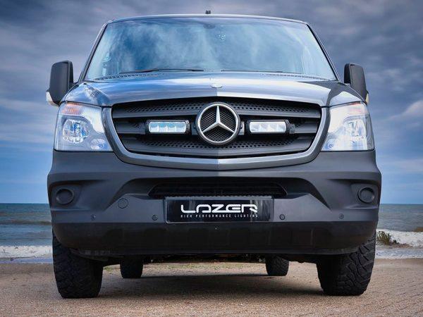 Lisävalosetti Mercedes Sprinter (2013-2017), 2 x Lazer Triple-R 750, 2 x Triple-R 750 GEN2 (Parkkivalolla)