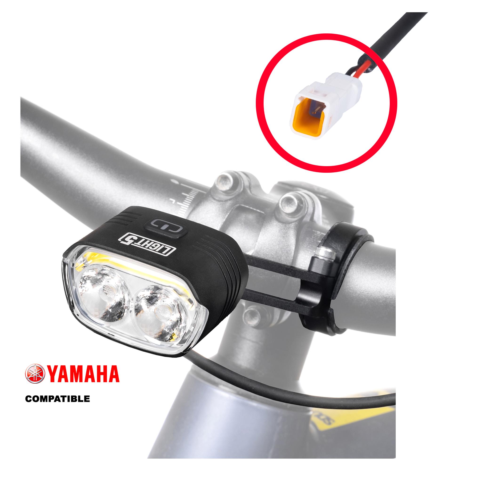 Sähköpyörän valo Light5 EB2000 - 2000 lm / Yamaha, Pelkkä etuvalo (naaras)