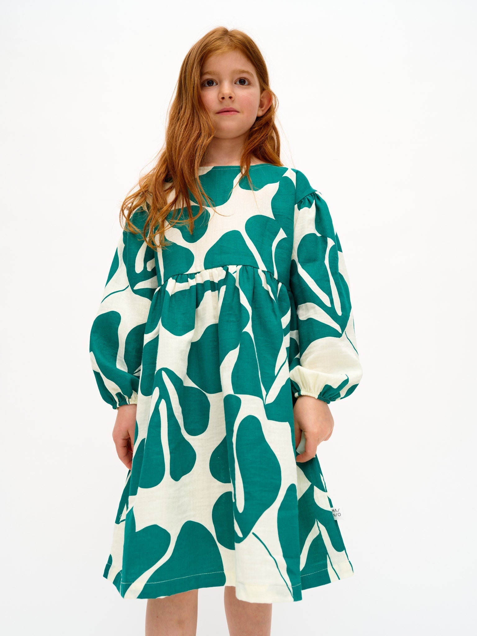 Greenery Lasten Musliini Mekko Vihreä