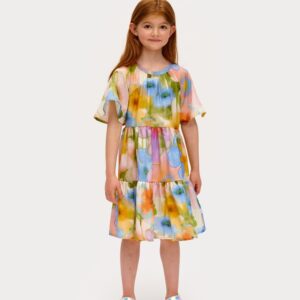 Bouquet Lasten Mekko Keltainen/Sininen