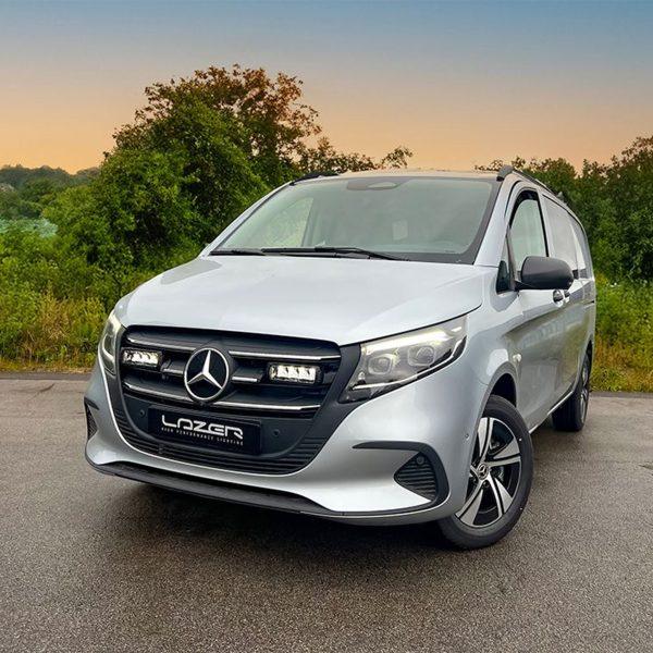 Lisävalosetti Mercedes-Benz Vito (2024+), 2 x Lazer Triple-R 750, 2 x Triple-R 750 GEN2 (Parkkivalolla)