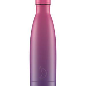 Gradient purple  & fuschia -juomapullo 500 ml