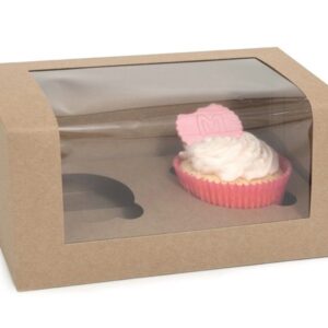 Muffinilaatikko 2:lle muffinille, 3 laatikkoa