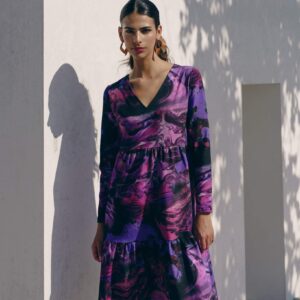 Amélie Layered Dress Marble