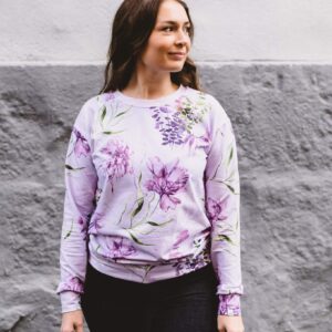 Casual Chic Print Shirt Oceania Purple