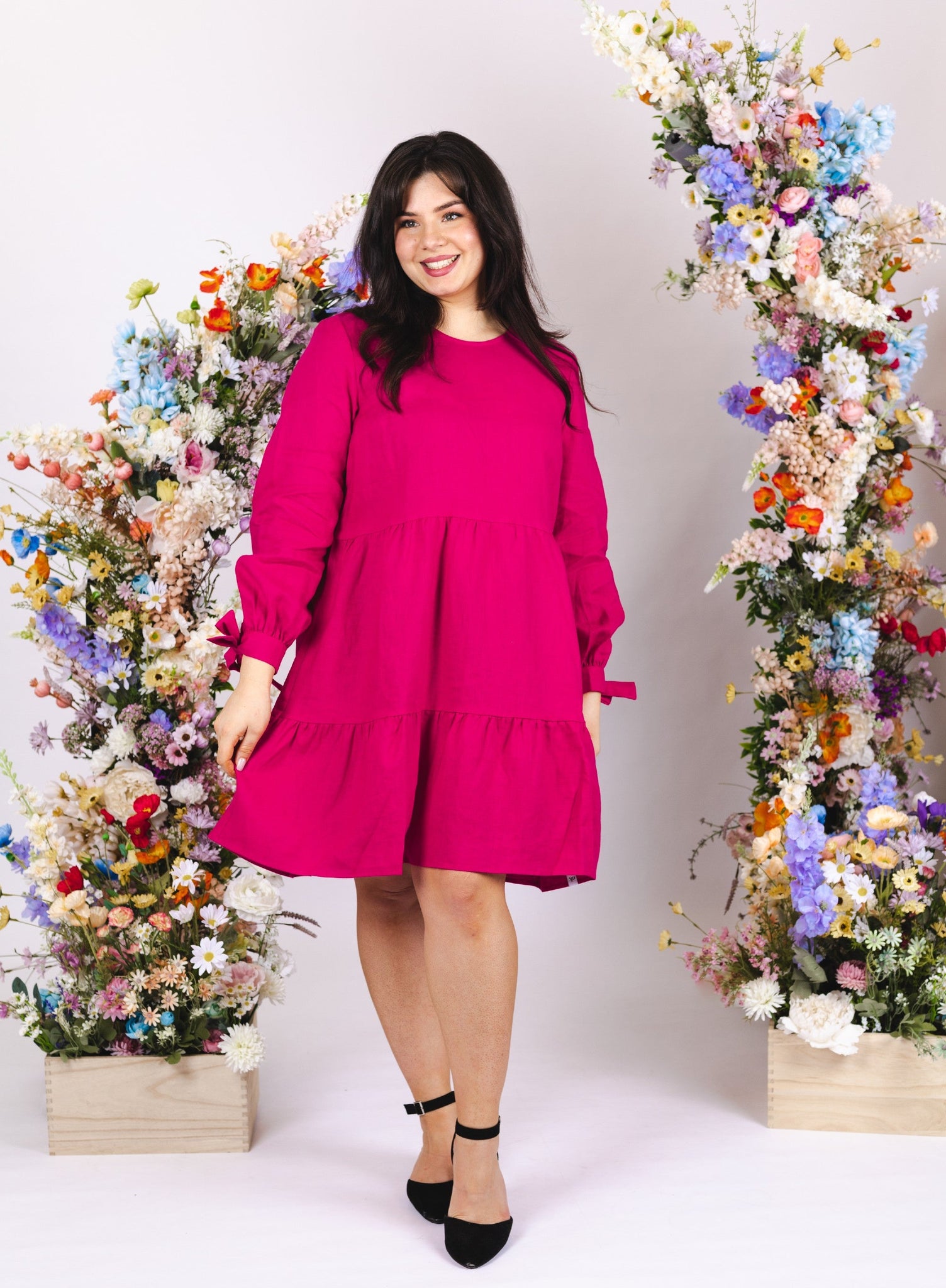 Hailey Mekko Peacock Pinkki