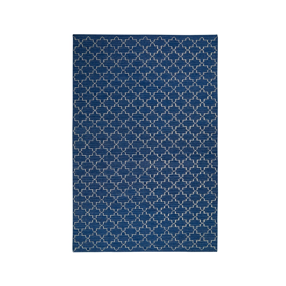 Chhatwal & Jonsson New Geometric -matto Indigo melange/off white, 234 x 323 cm
