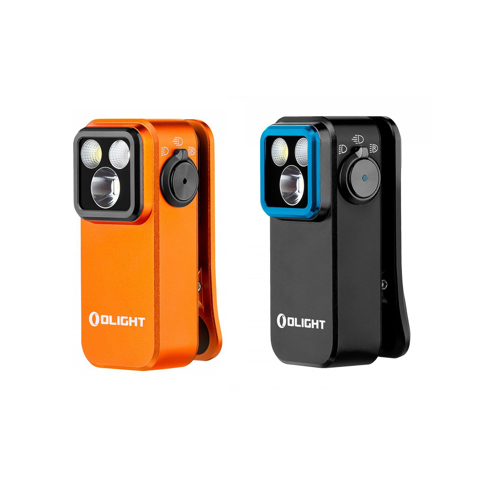 Taskulamppu Olight Oclip Pro - 500 lm / 57 mm / Ladattava, Musta