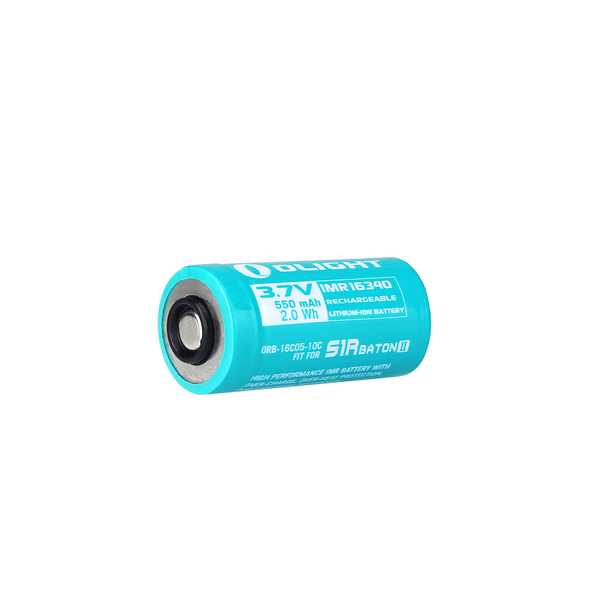 Custom 16340-akku Olight - 550 mAh / S1R-II / Perun Mini / Baton 3 / Baton 4