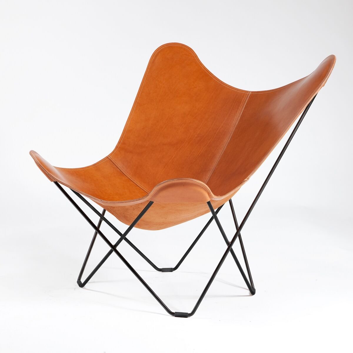 Cuero Design lepakkotuoli Pampa Mariposa Polo, musta jalka