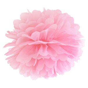 Vaaleanpunainen pom pom - 25 cm