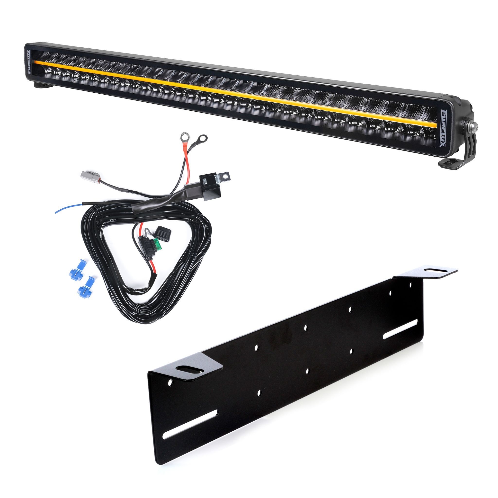 Lisävalo Purelux Black Boost S820 Gen3 - Suora / 82 cm / 300W / Ref. 50, 1 kpl - Täydellinen setti