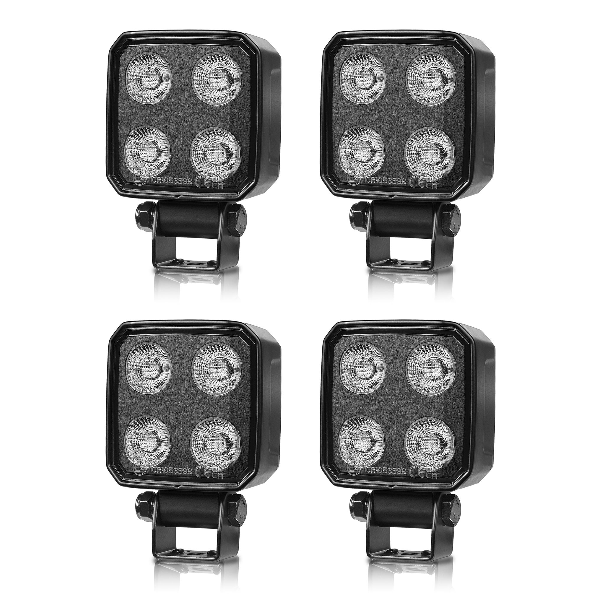 Työvalo Purelux Black Raven Heat 30 - 8 cm / 29W / Leveä, 4 kpl
