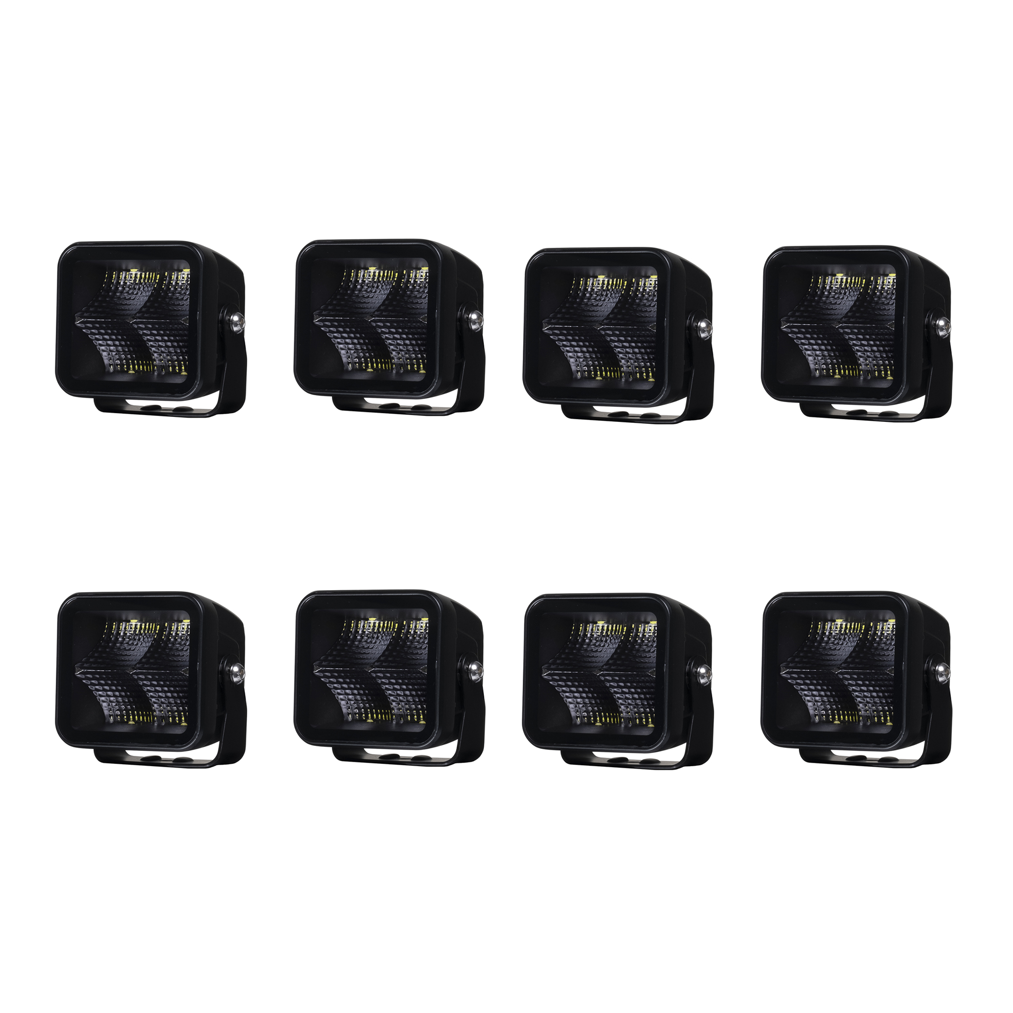 Työvalo Purelux Black Square 40 Flood - 8 cm / 40W / Leveä, 8 kpl