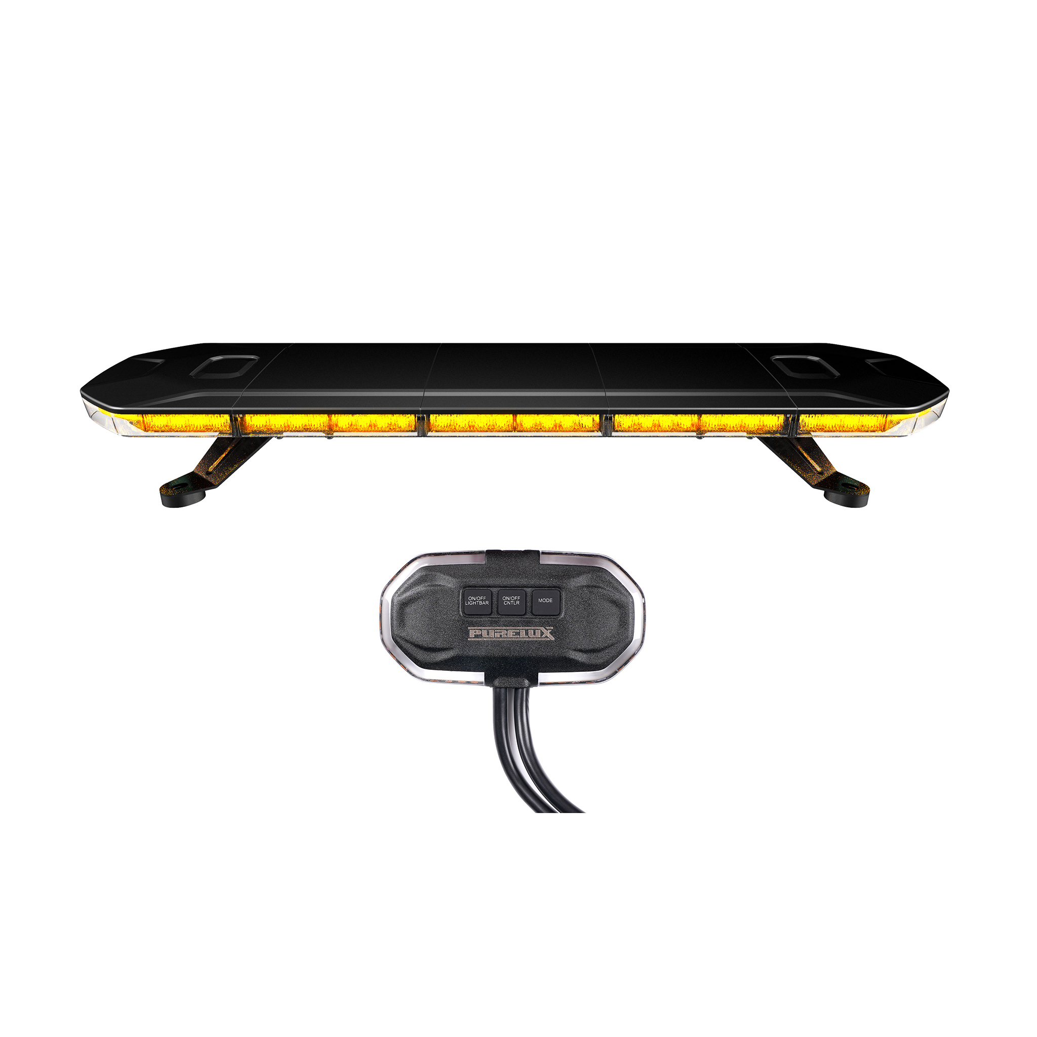 Varoitusvalo Purelux Flash 800 - Paneeli / 12/24V / 107W / 760 mm, Varoitusvalo + Kytkinpaneeli