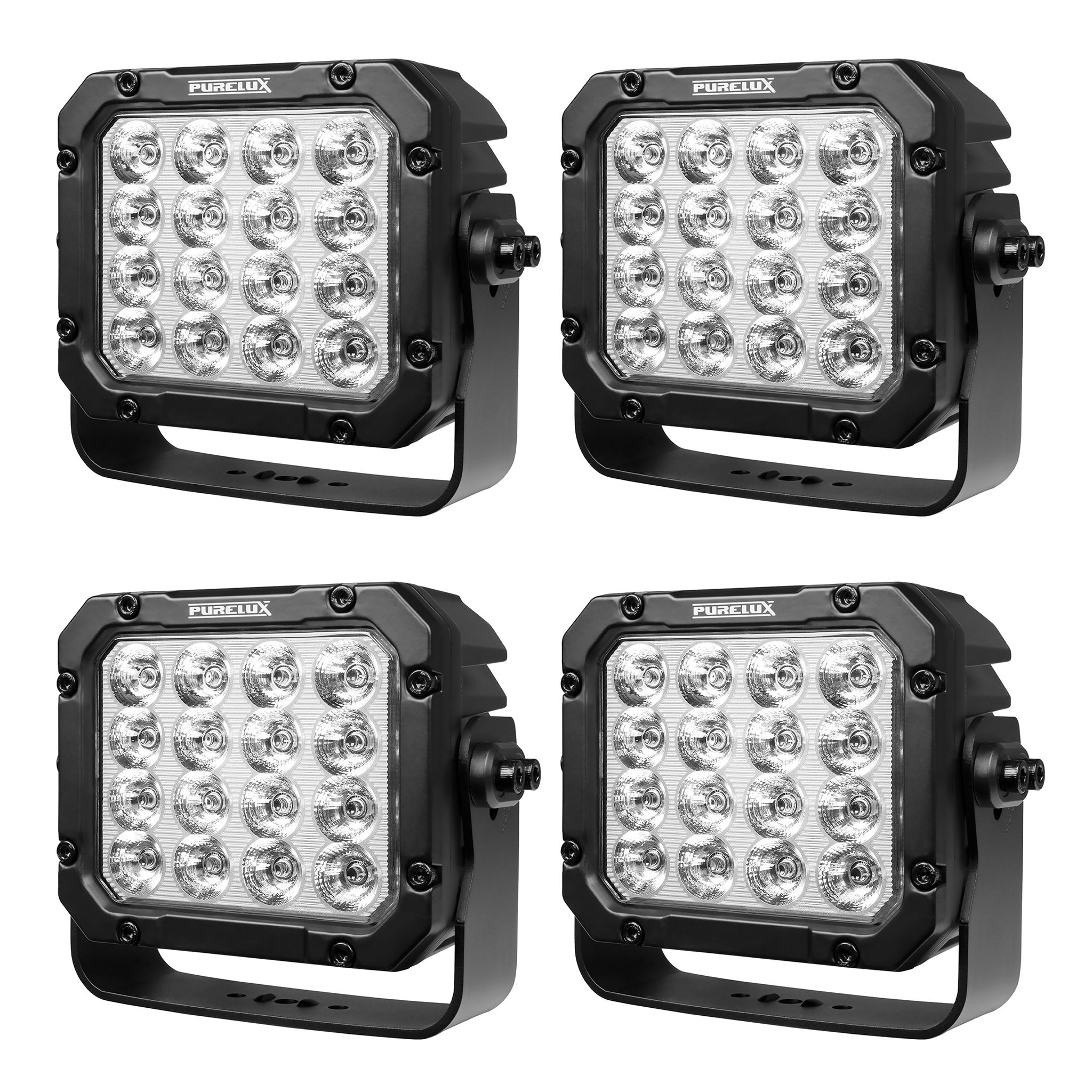 Työvalo Purelux Square 160 HD Gen2 - 22 cm / 160W / Kapea, 4 kpl